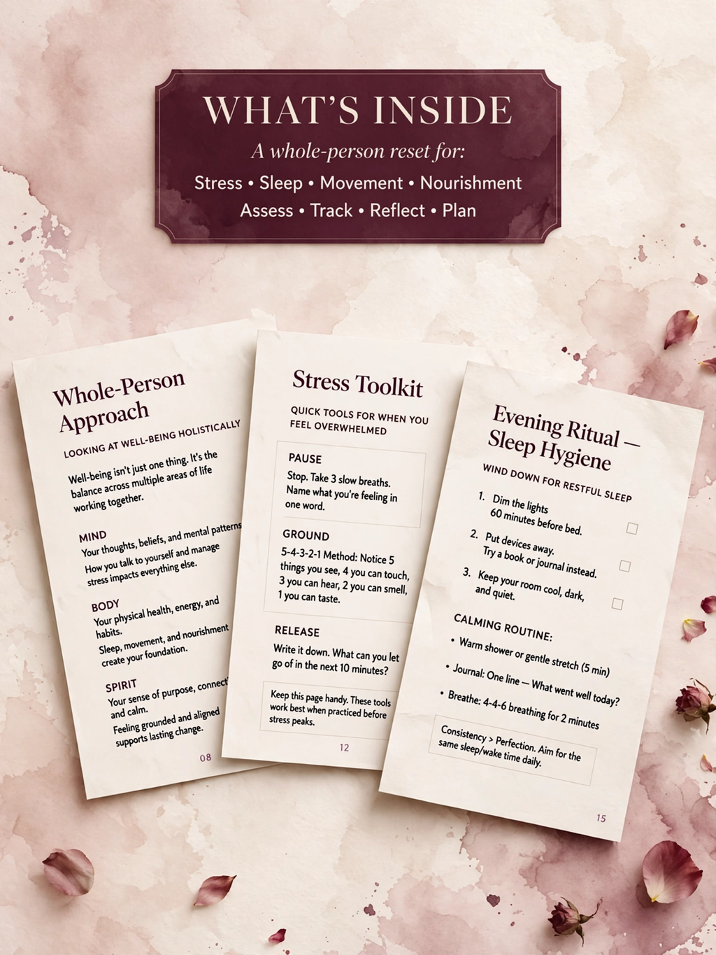 The Well-Being Reset | Digital Workbook
