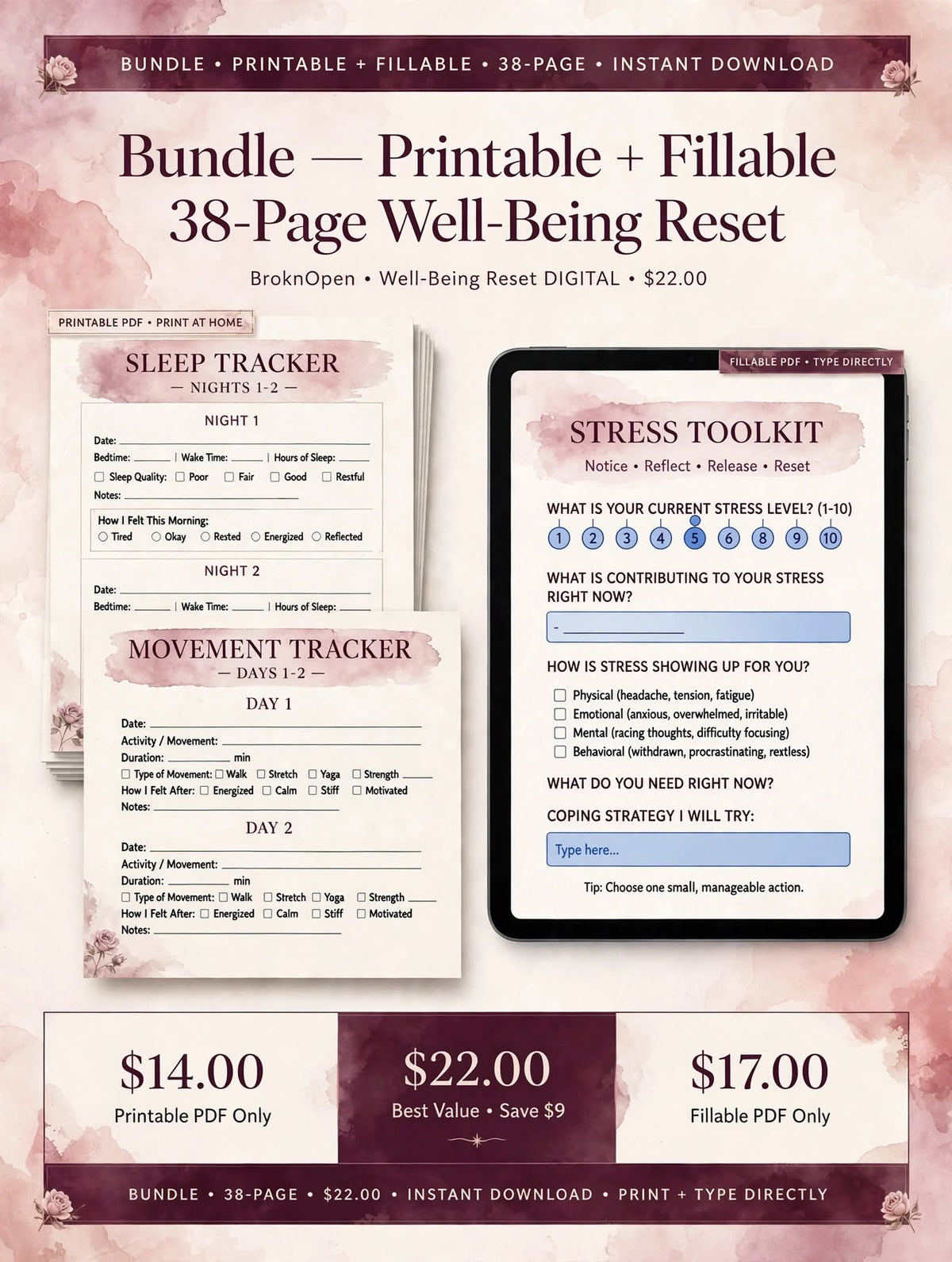 The Well-Being Reset | Digital Workbook