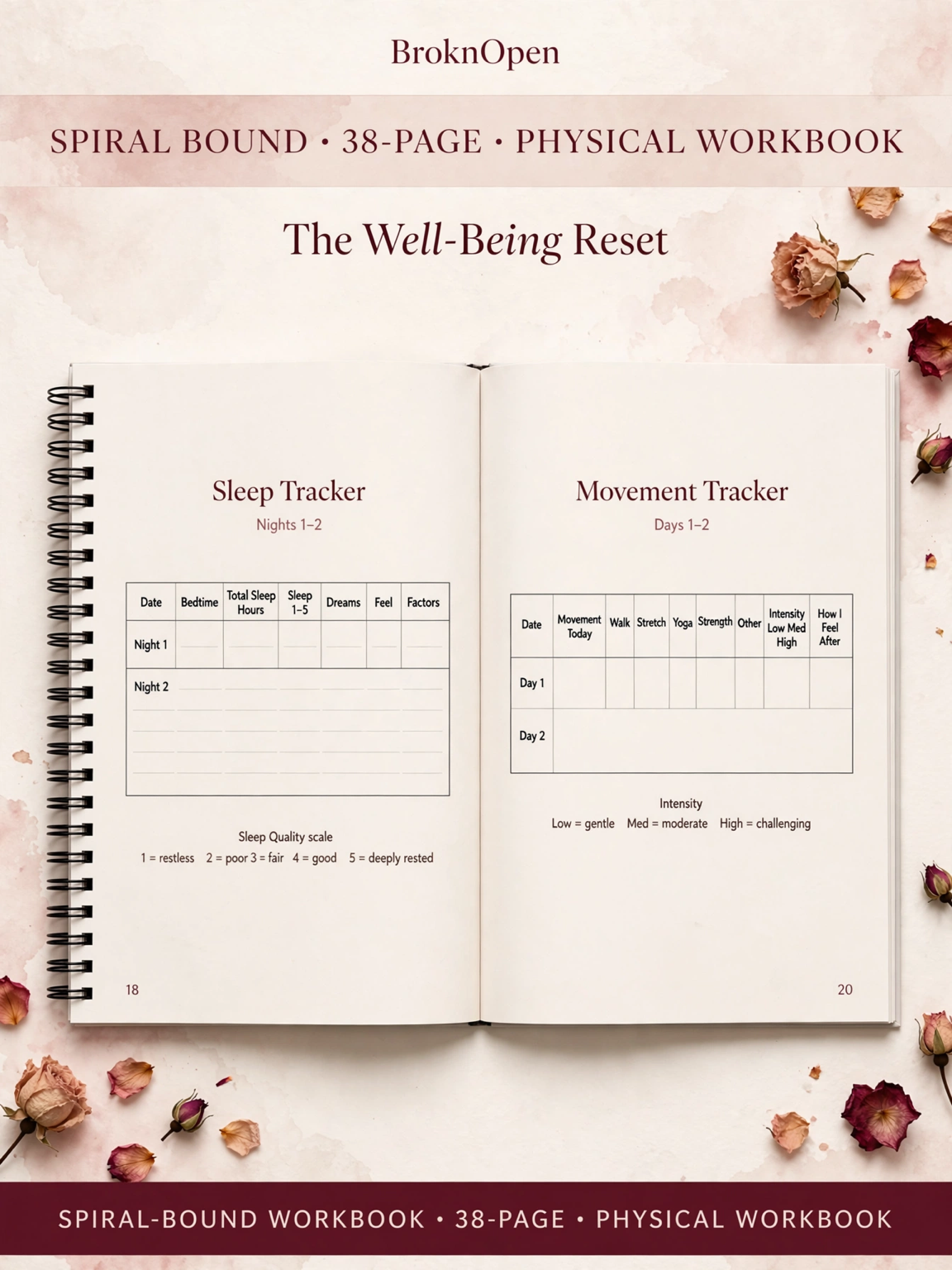 The Well-Being Reset: A 30-Day Journey Back to Yourself I Spiral Bound